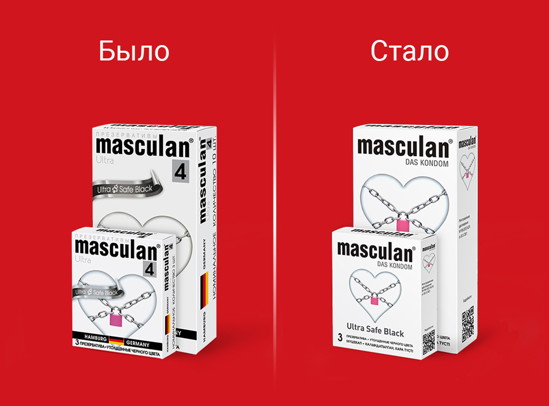 сравнение дизайна упаковки masculan Ultra Safe Black